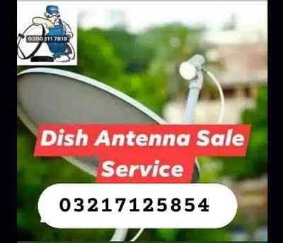 dish antenna setting sales services 03217125854
