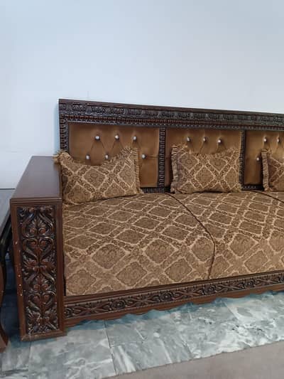 5 seater sofa and 3 tables