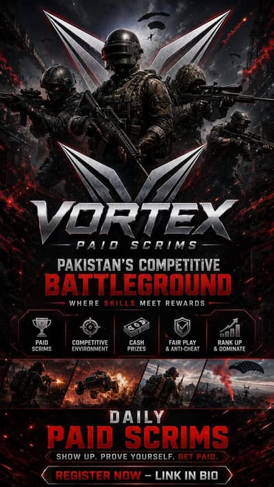 PUBG SCRIMS TOURNAMENTS PAKISTAN