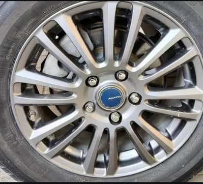 high quality light alloy wheels 16 inch bridgestone tyres