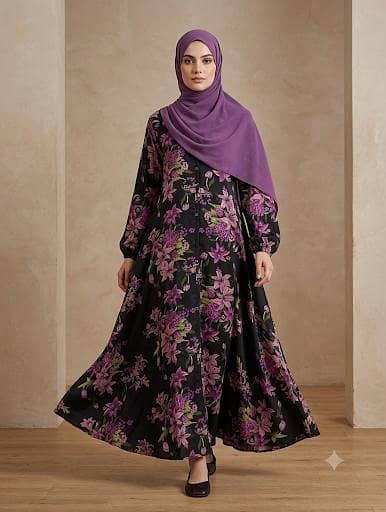 ​jumbo flair printed abayas