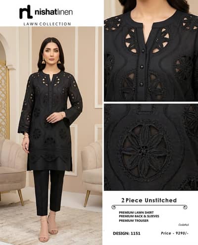 Nishat 2 Piece Premium Embroided
