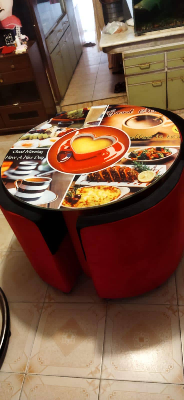 dining Table plus Centre table with four chair 0