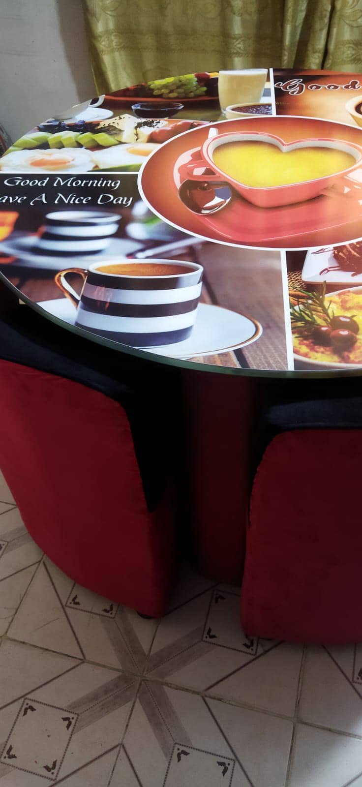 dining Table plus Centre table with four chair 4