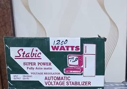 New 1200 watt stabilizer box pack