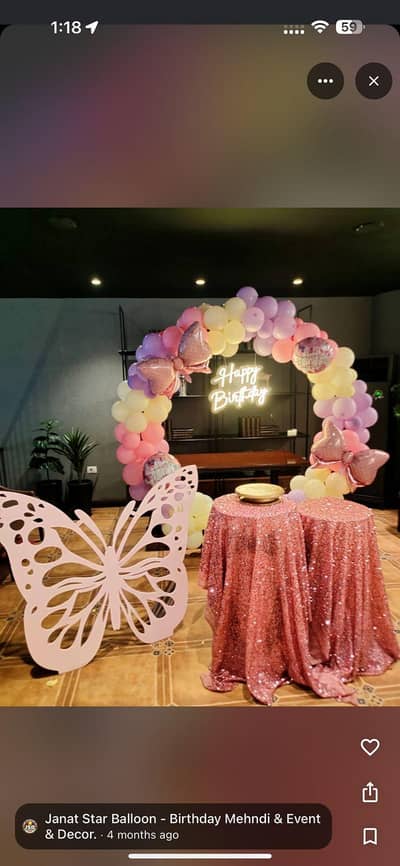 birthday decoration ideas by mirzasballoon