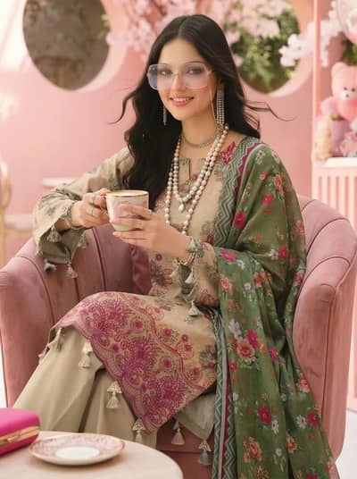 " New Lawn Suit for Women "