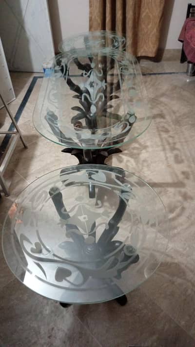 Wood and Glass Tables