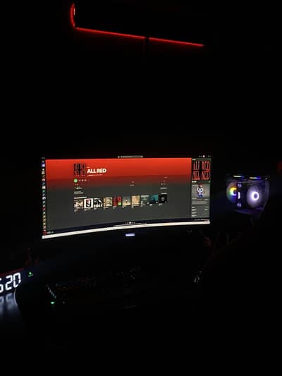 Philips 349p curved ultrawide 2k monitor with premium side arm stand
