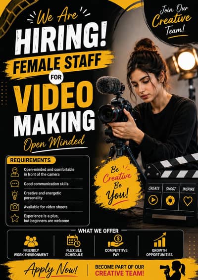 need female staff on urgent basis