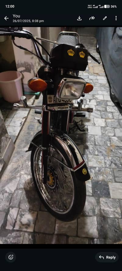 Honda CG 125.2024 Model blac clour