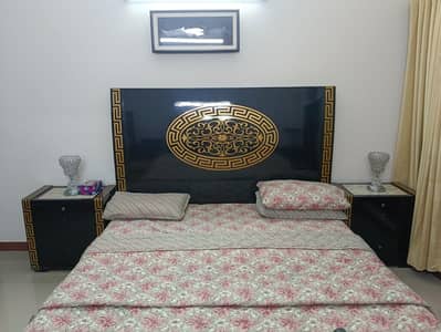 Versace Design KIng Size Bed Set with Double Dresser