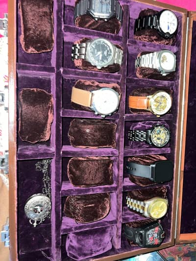 Watch Organizer Box wooden 16 slots