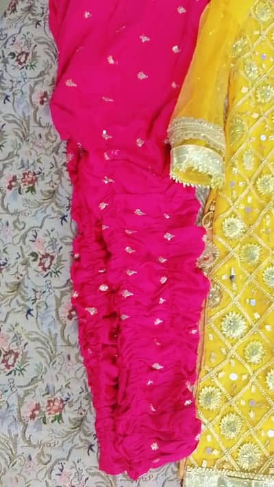 Mehandi and barat dresses