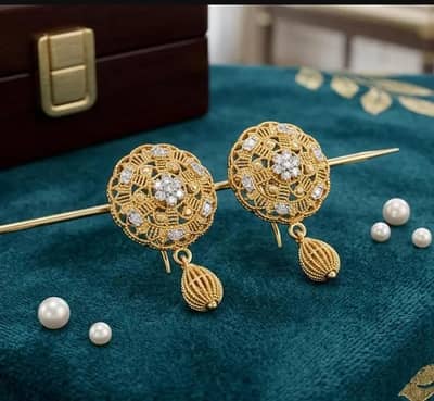 Golden Plated Fancy Earrings