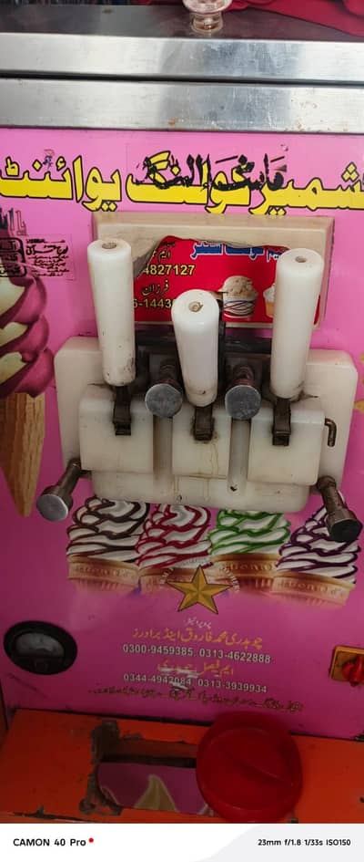 New condition double flavour ice cream machine