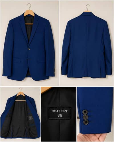 Men's Blue Blazer / Coat – Size 36 – Excellent Condition