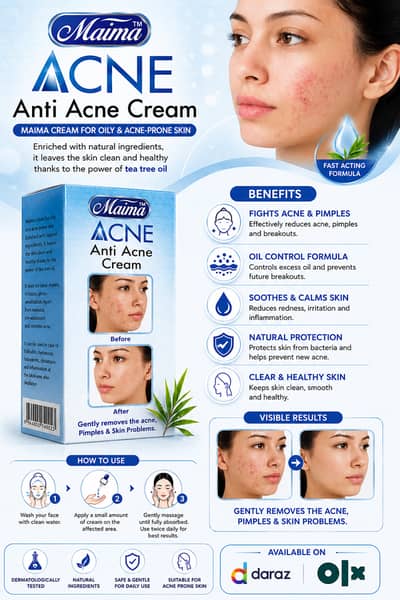 Anti acne cream and serum