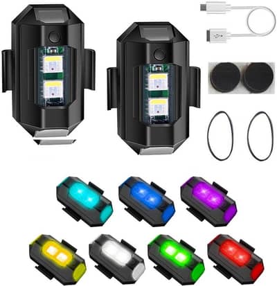 Universal Rechargeable Flashing Lights 7 colours