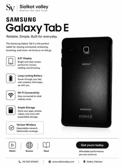 Galaxy tab e