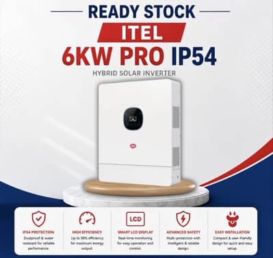 6KW Pro Itel Solar Inverter Available
