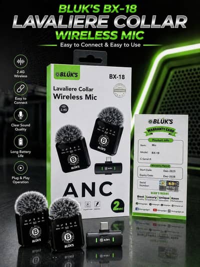 BX-18 | Lavaliere Collar Wireless ANC Mic 2 MICS