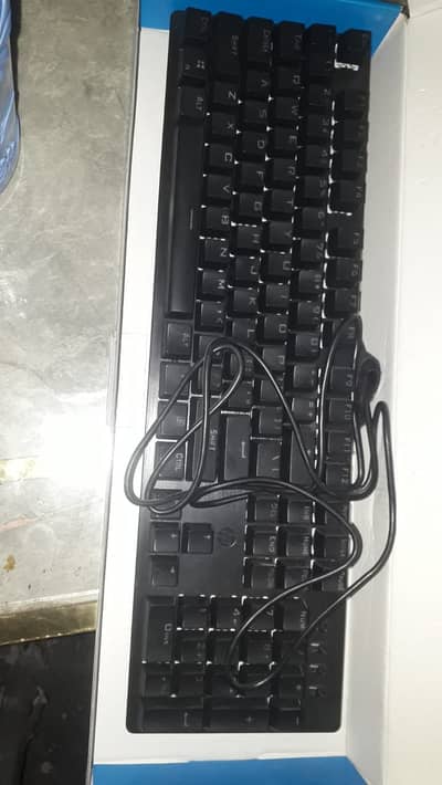 HP Mechanical Keybord Model is GK100F RGB lights