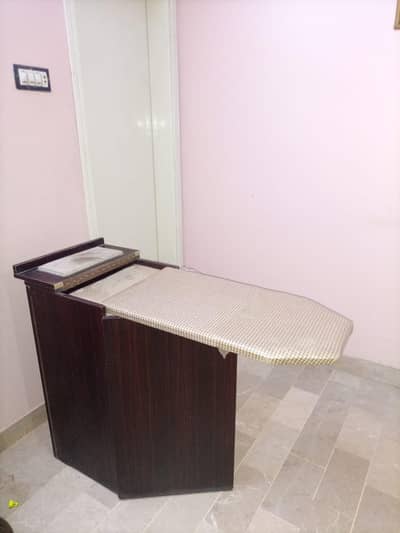 space saving foldable iron stand (wooden)