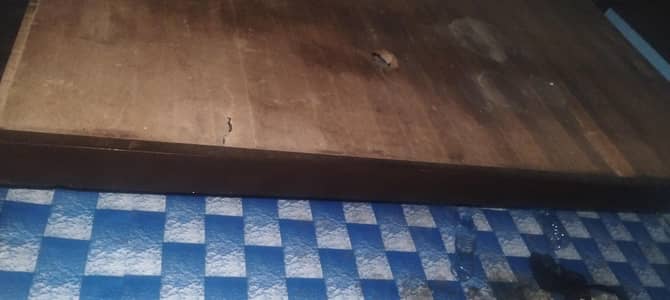wooden bed