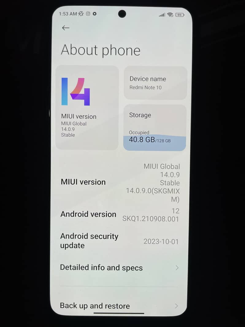 REDMI NOTE 10 8