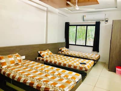 Hostel flat guesthouse hotel room boys girls families