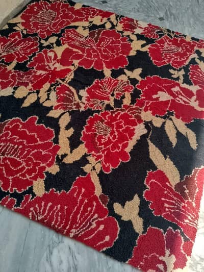 Chinese floral Rug 6 by 6 ft