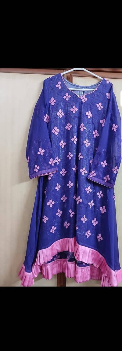 stitched 3 piece dress