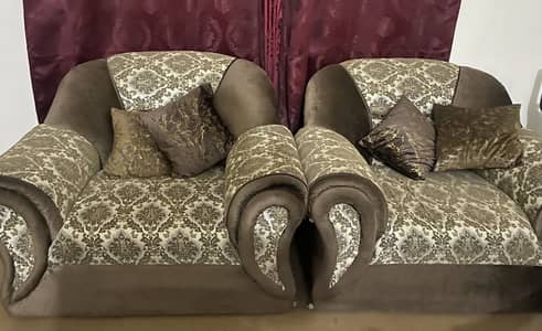 wooden frame sofa set