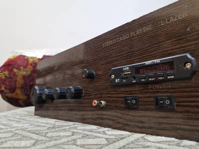 Home amplifier 2.1 channel 15 ampere pure copper transformer built in