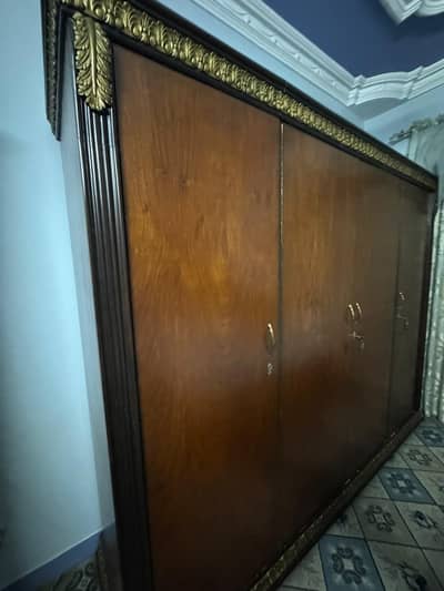 wooden cupboards