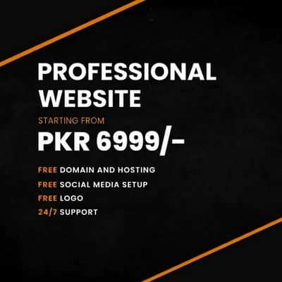  Professional Website Starting from Just PKR 6,999