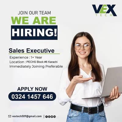 we are hiring sales executive