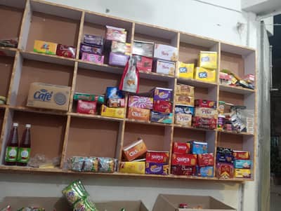 shelves and 2 counter
