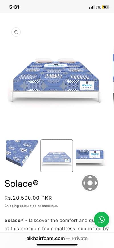 Soft Matress for sale King size