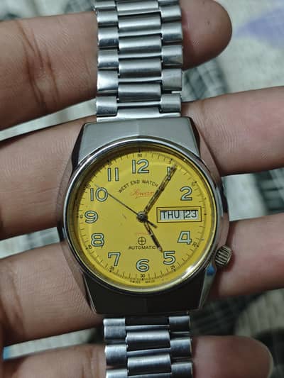 vintage west end special dial 37mm automatic gents watch swiss made