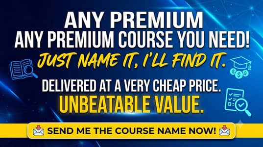 Premium courses for cheap