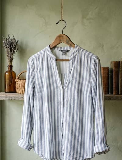 Clean girl look button down shirt
