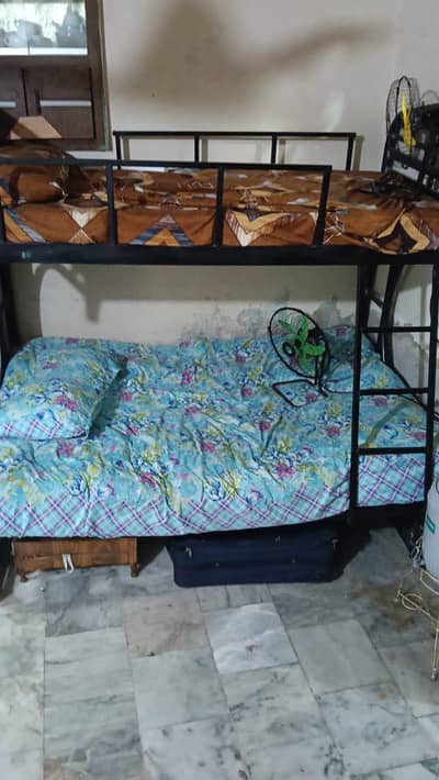 double story bed with mattress for sale