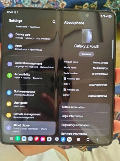 Samsung Z Fold5 12/ 512 5G Non Pta