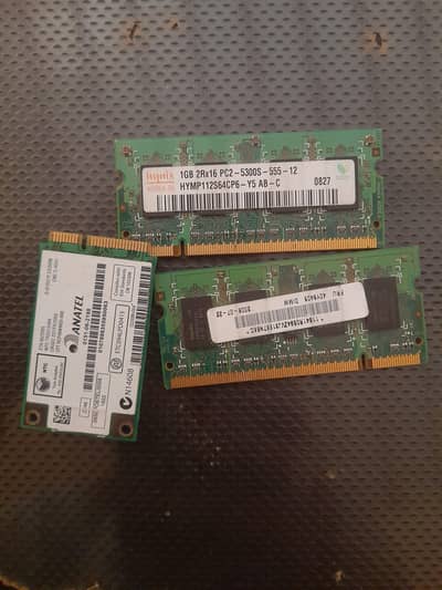 Laptop Parts – 2GB DDR2 RAM + Intel WiFi Card