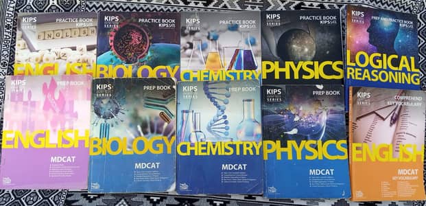 MDCAT TEST Preparation + Practice books KIPS