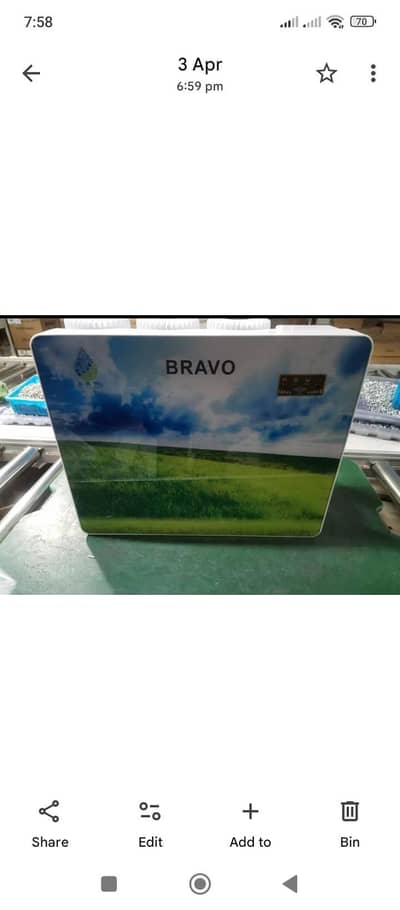 Bravo RO Reverse Osmosis Water Filter System 7 Stage Box Style