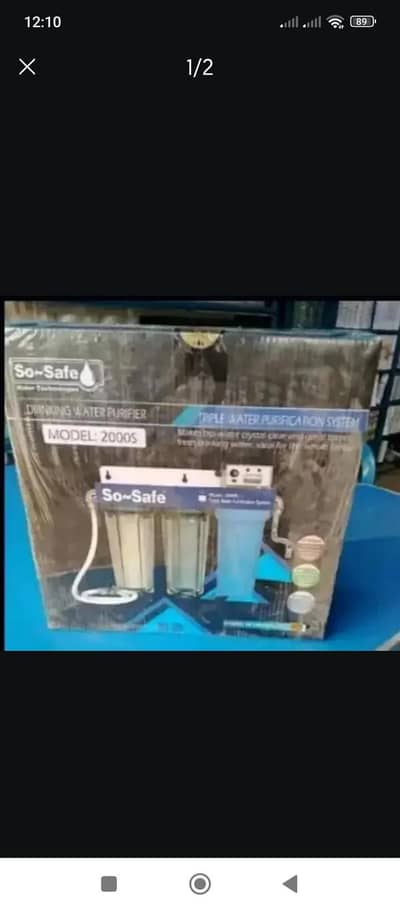 So Safe & New Safe Pak Triple Stage Water Purification System with UV