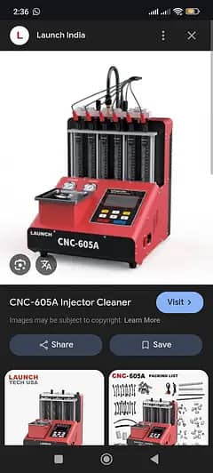 LAUNCH INJECTOR CLEANER TESTER CNC 605A